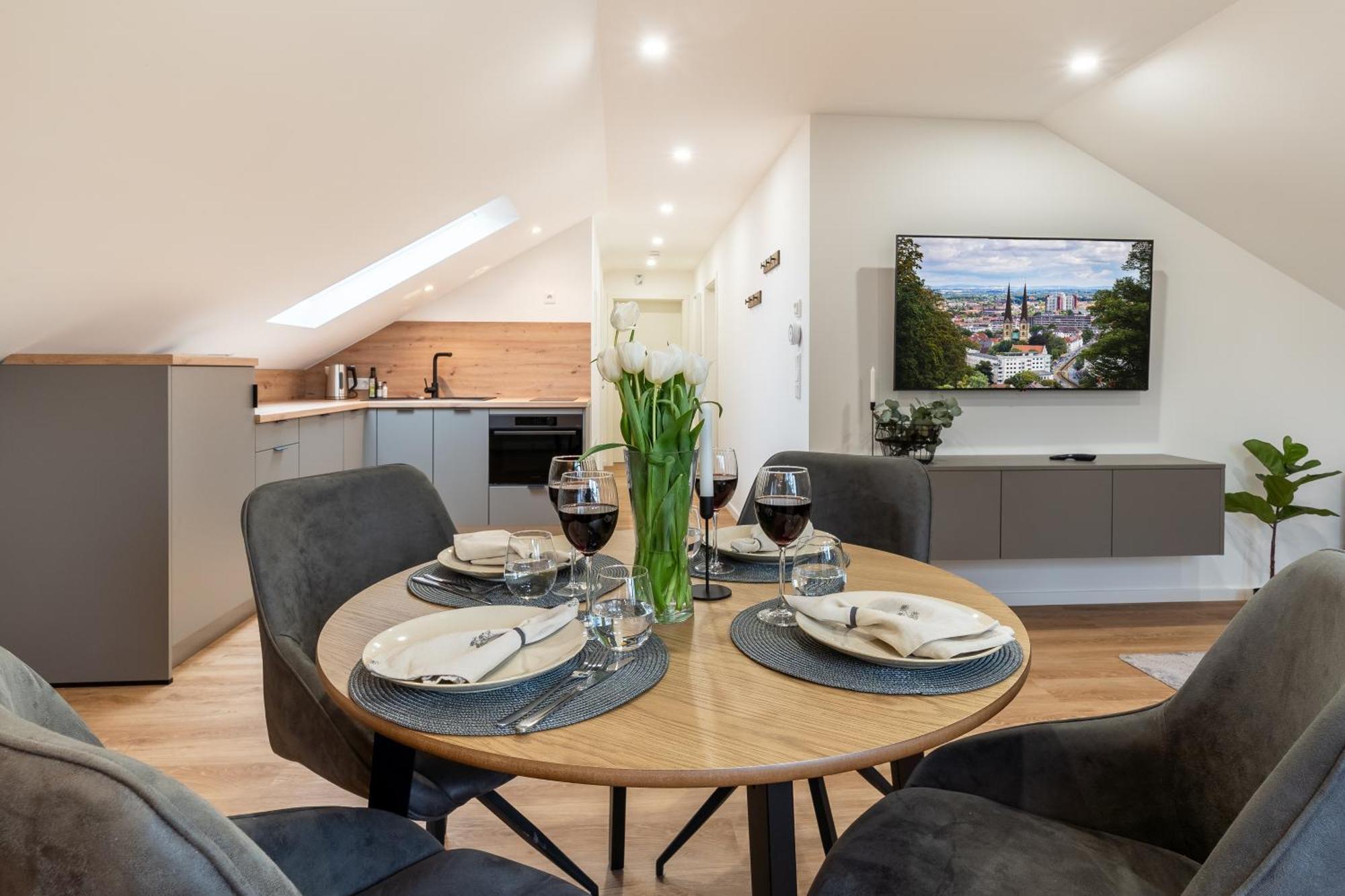 Apartment Milse - Modern. Stylisch Bielefeld Bagian luar foto