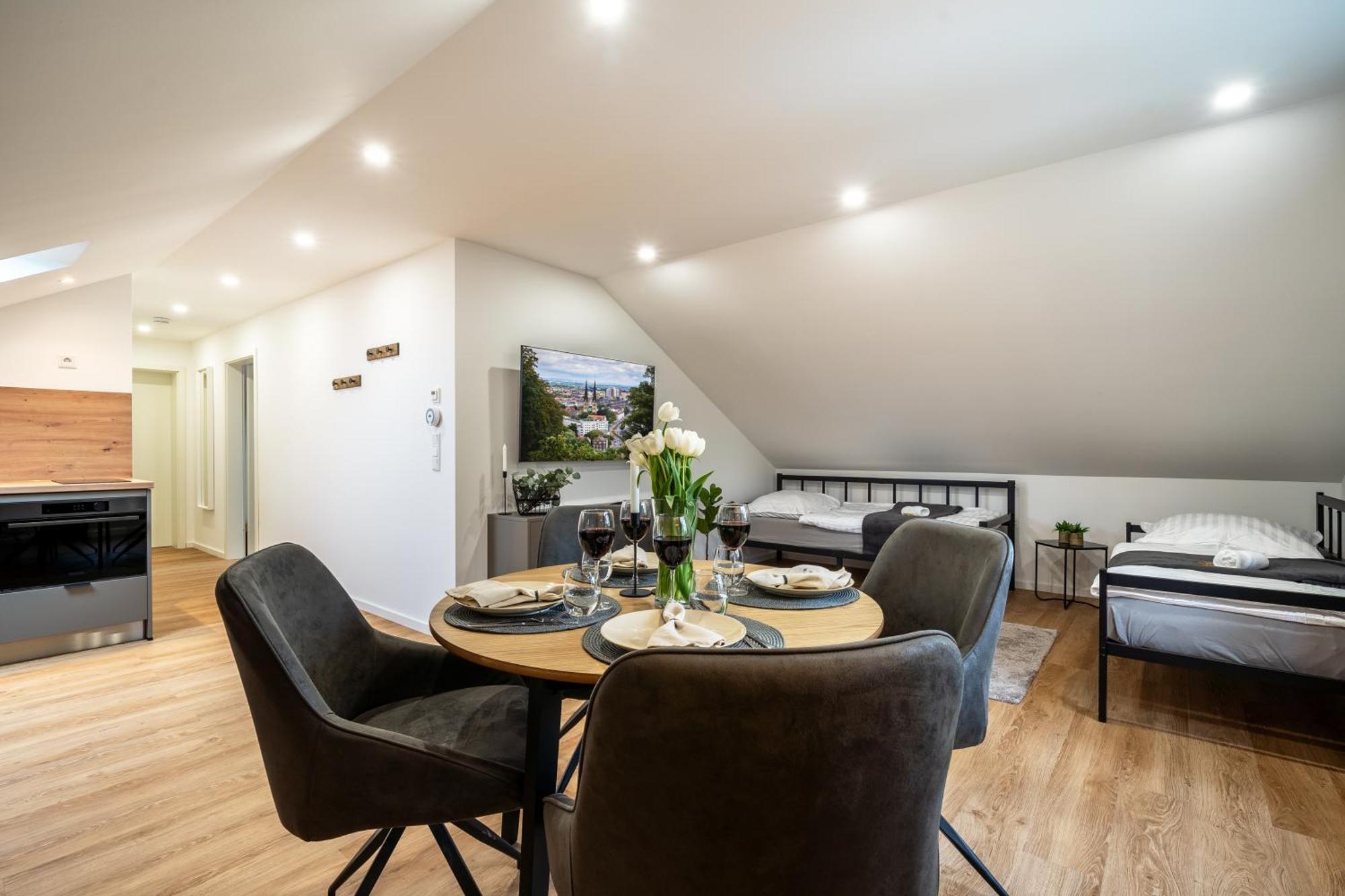 Apartment Milse - Modern. Stylisch Bielefeld Bagian luar foto